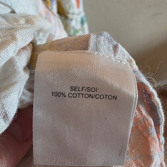 Tanya Taylor Marisol Coverup Dress SZ Medium Floral Spring Tiered - Picture 6 of 10